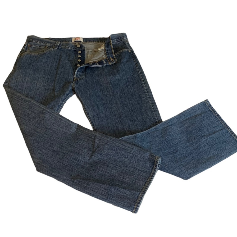 Levi's Men's 501 Original Mid Rise Regular Fit Straight Leg Jeans